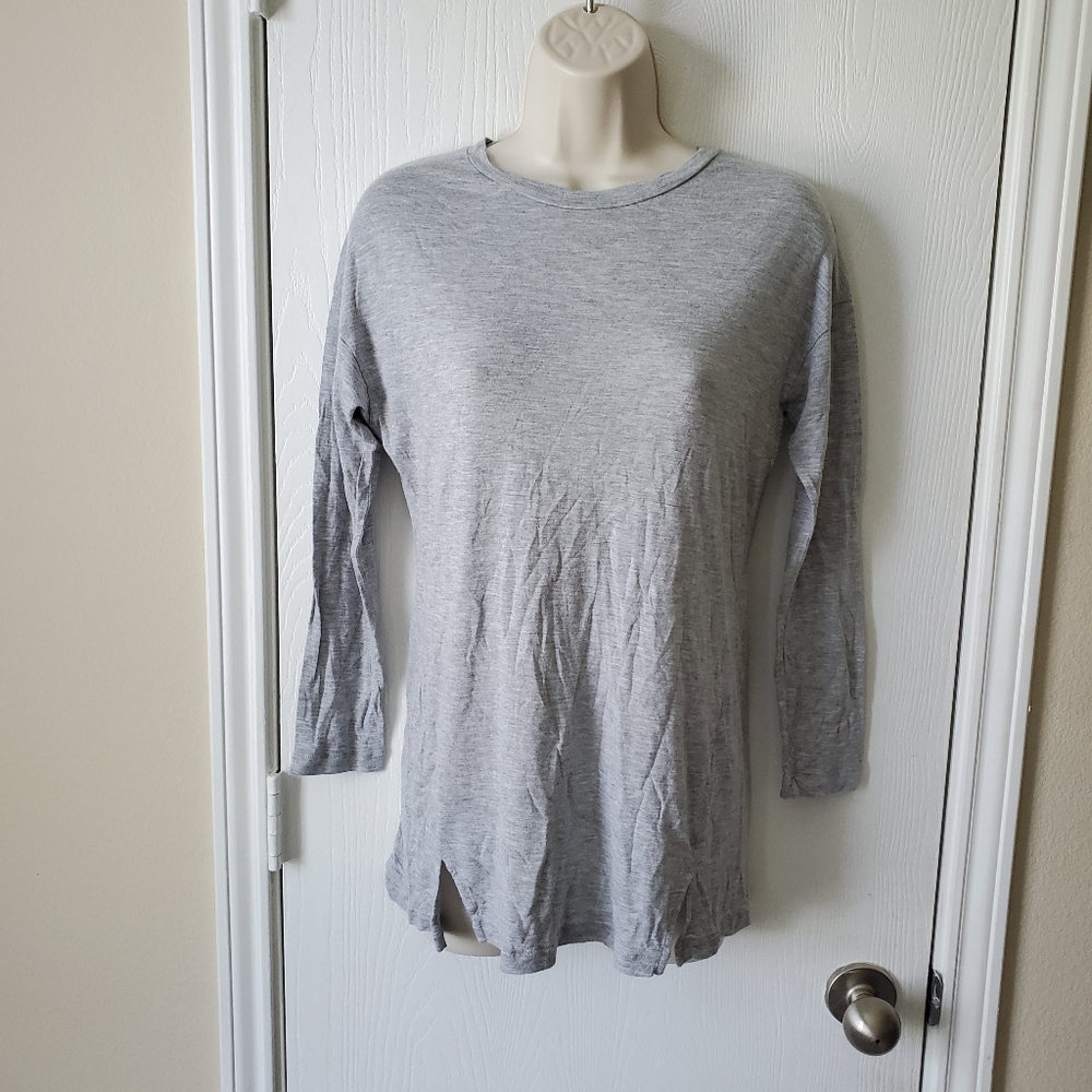 Vince Long Sleeve Jersey Tunic Top